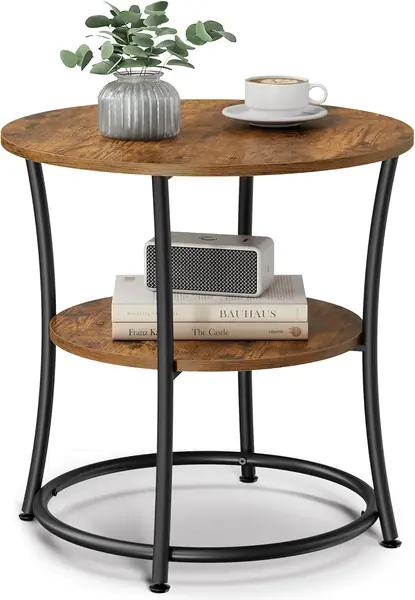 Beistelltisch rund – 2-stufiger Couchtisch, Konsolentisch