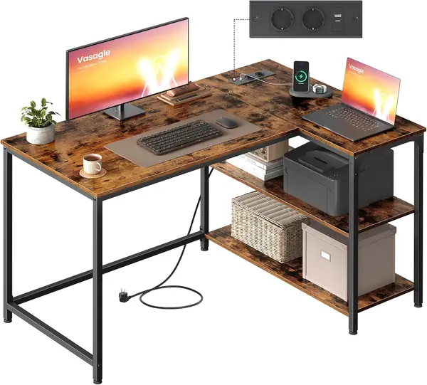 Gaming Schreibtisch in L-Form