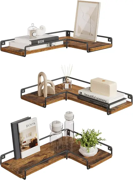 L-förmiges Eckregal – Wandregal, Industrie-Design