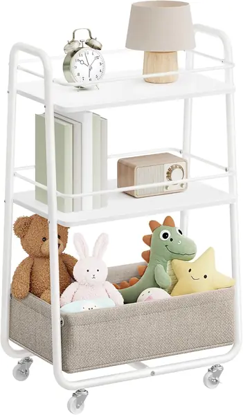 LILEA Kollektion - Rollwagen mit Korb aus Stoff